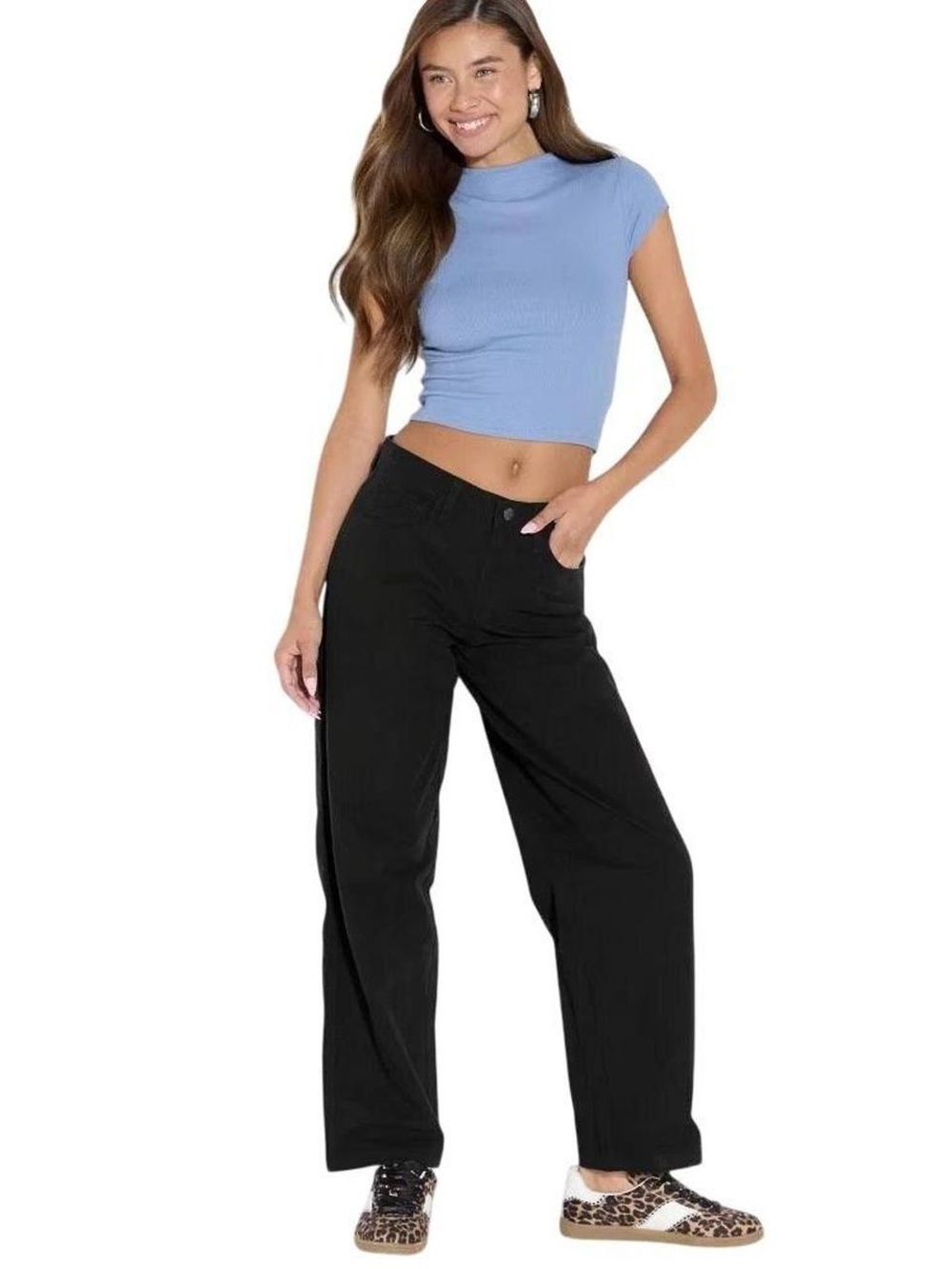 Wild Fable Baggy Black Relaxed Leg Carpenter Trousers Size 12 NWT